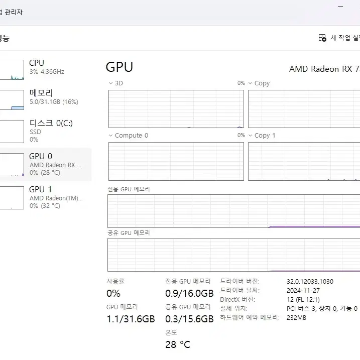 9600X , 7800XT 컴퓨터 본체 판매