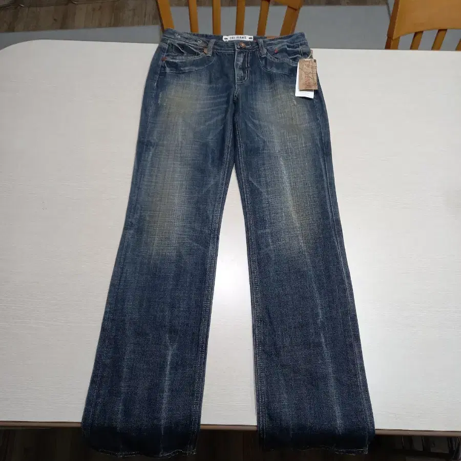 26 새상품 TBJ Jeans Kor 워싱 일자 배색진 26-559