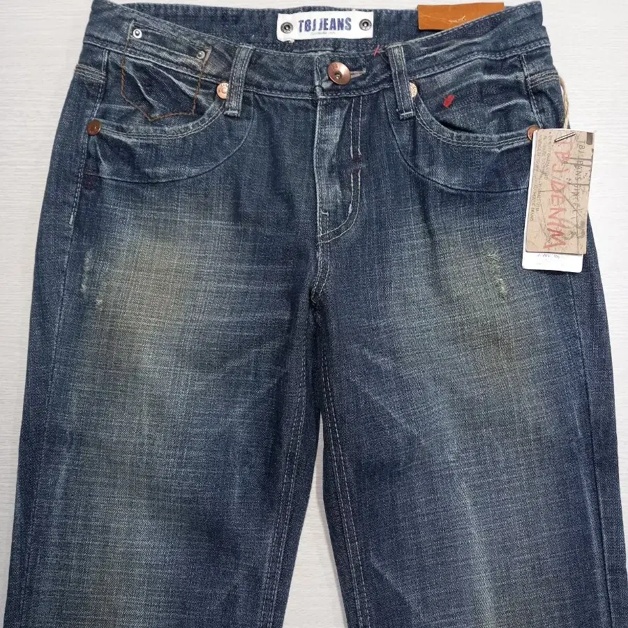 26 새상품 TBJ Jeans Kor 워싱 일자 배색진 26-559