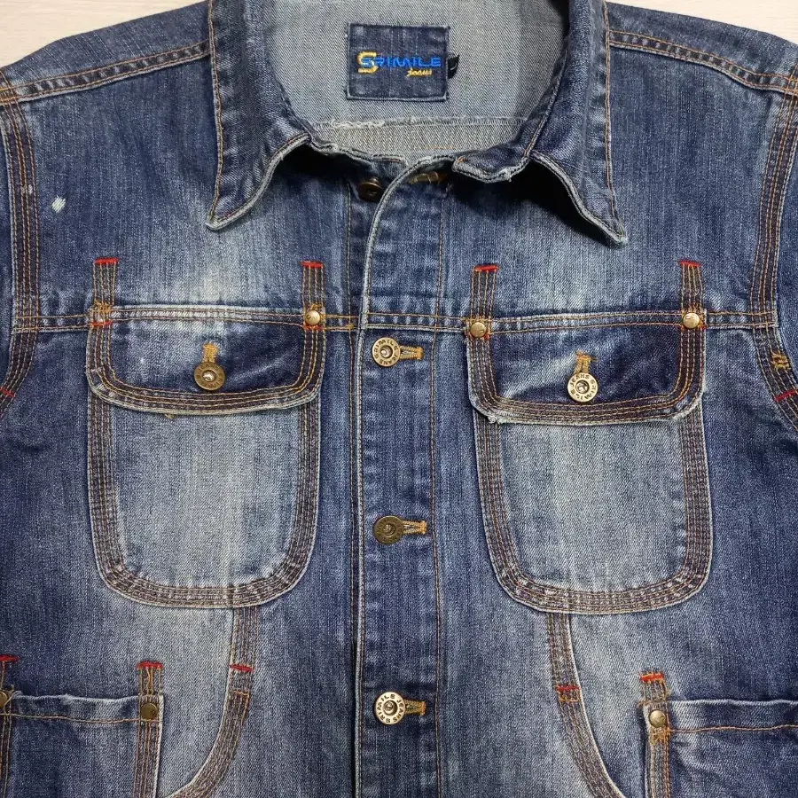 L100 SRIMILE JEANS 워싱 데님자켓 L-558