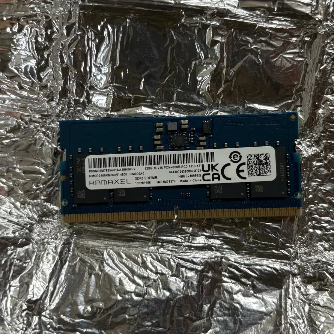 ddr5 4800 12G loq 적출램 핍니다