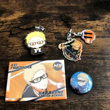 하이큐 월섬 눈싸움 캔뱃지 스퀘어형 배지 명장면 레어 골동품