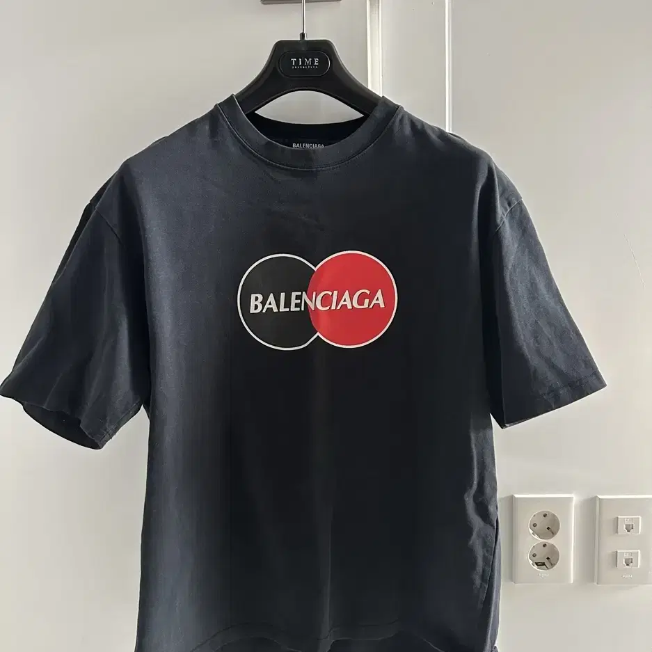 Balenciaga 발렌시아가 크레깃 카드 로고 프린트 반팔