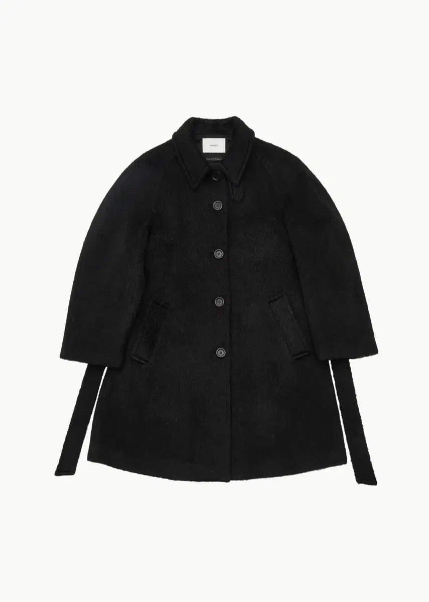 아모멘토 ALPACA RAGLAN COAT Black