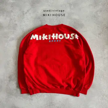90s ~ MIKIHOUSE 미키하우스 아카이브 빅 로고 맨투맨 티셔츠