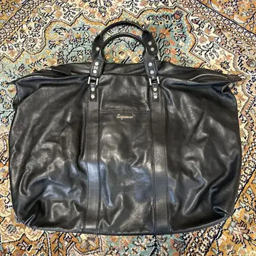 Dsquared2 블랙 가죽 보스턴 백