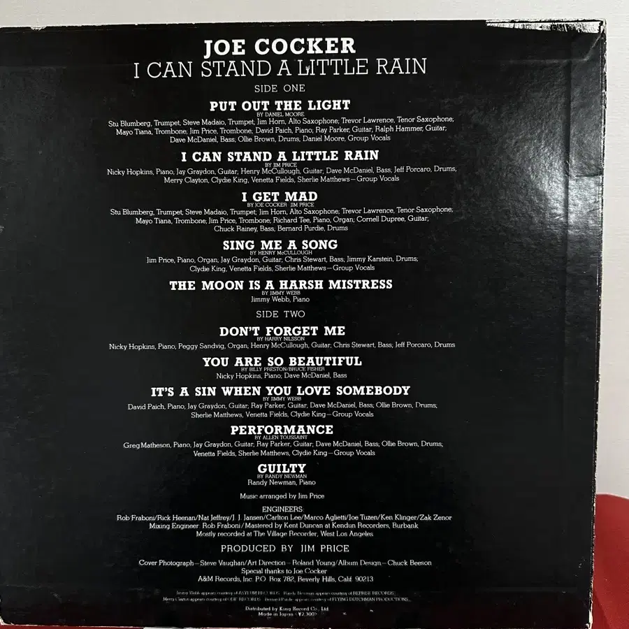 Joe Cocker-I Can Stand A Little Rain(LP)