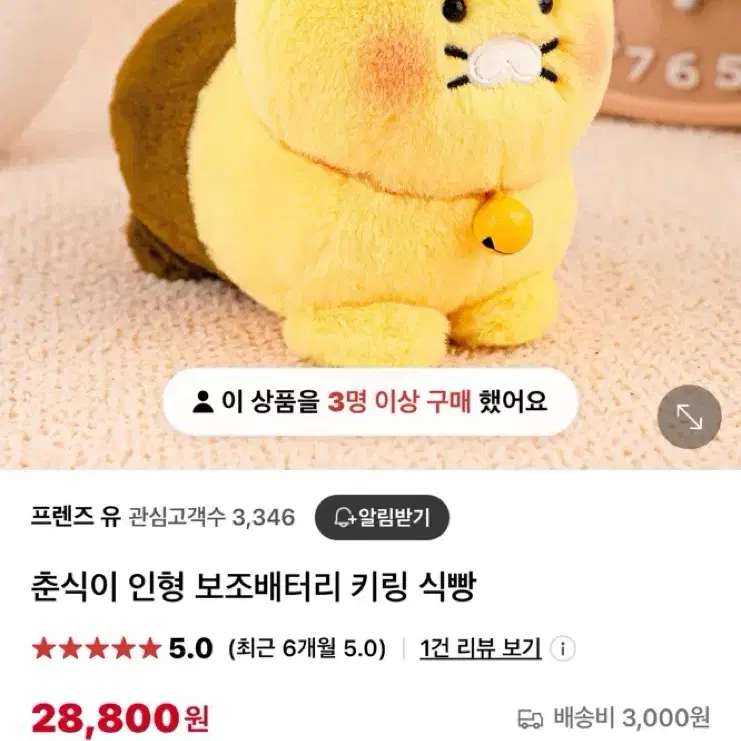 춘식이 보조배터리 키링