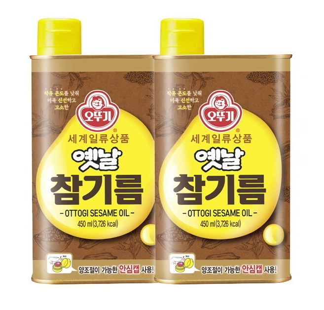 무료배송-오뚜기 옛날 참기름 450ml 2개