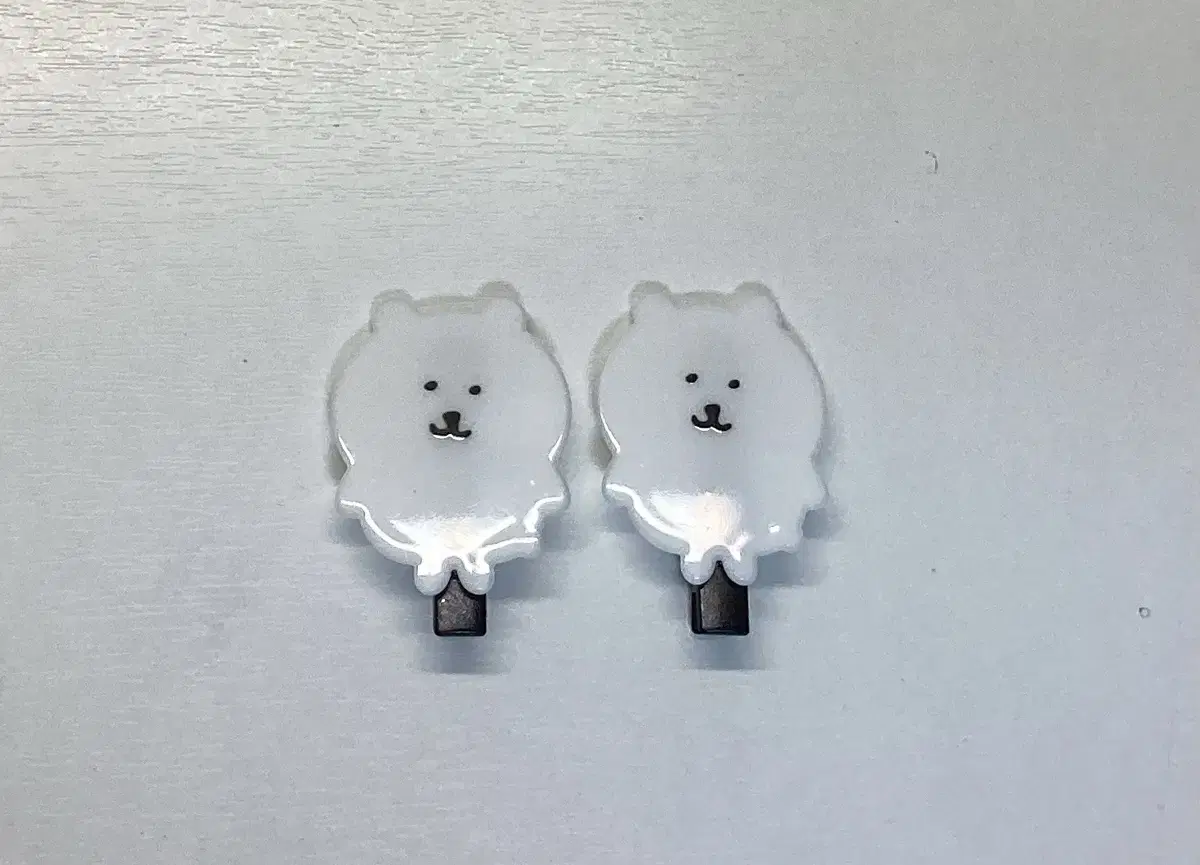 농담곰 머리핀 액세서리 헤어핀먼작귀하치와레우사기모몽가인형