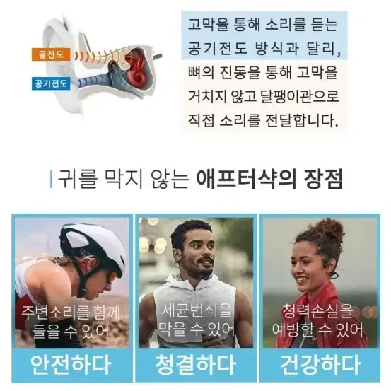 애프터샥 에어로펙스 AS800 골전도 블루투스 헤드셋