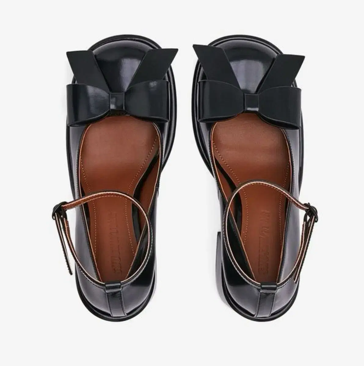 Chouchoutong Bow Detail Leather Pumps Heels