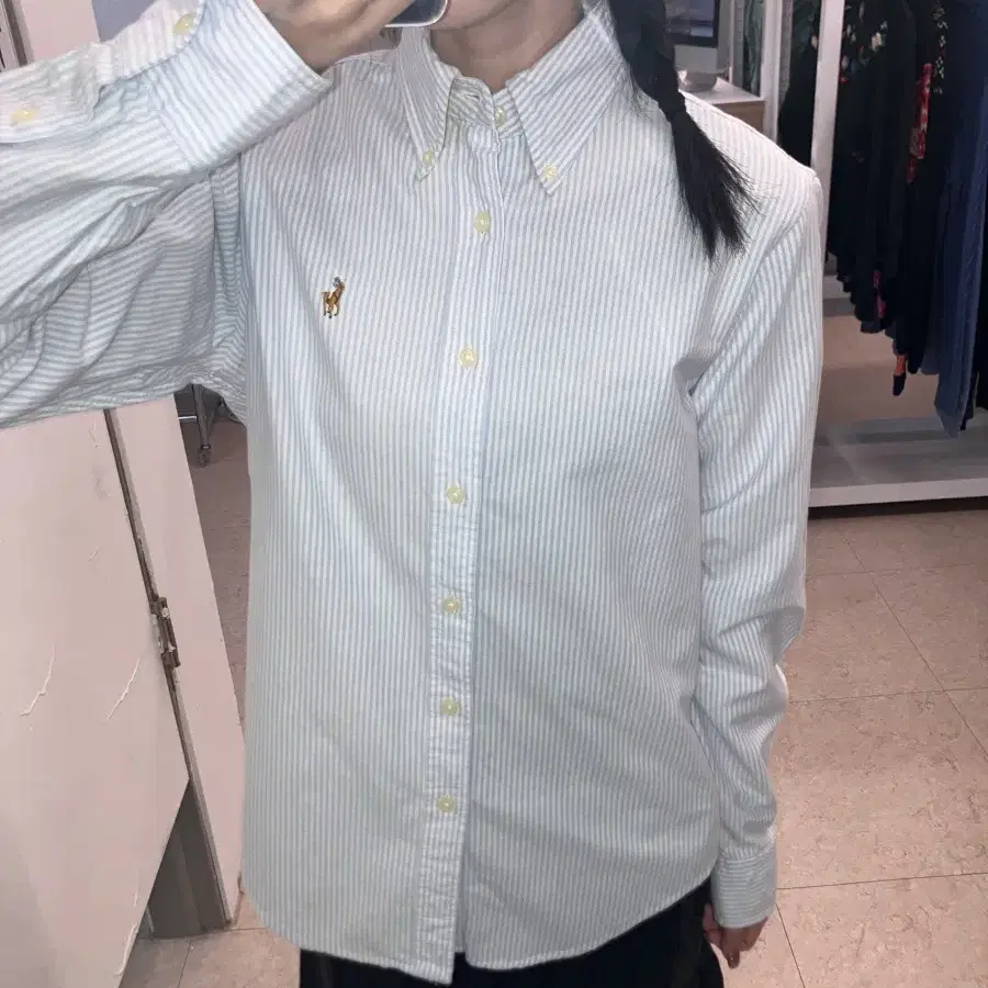 (size6) POLO 폴로 랄프로렌 스트라이프 셔츠 클래식핏