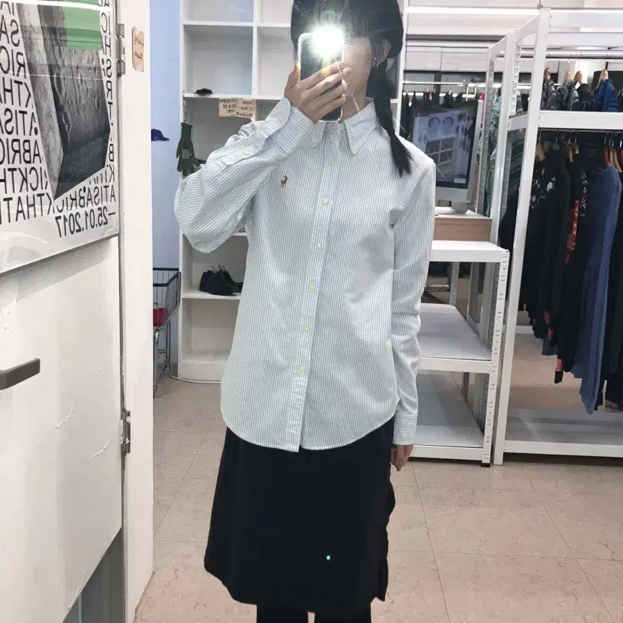 (size6) POLO 폴로 랄프로렌 스트라이프 셔츠 클래식핏