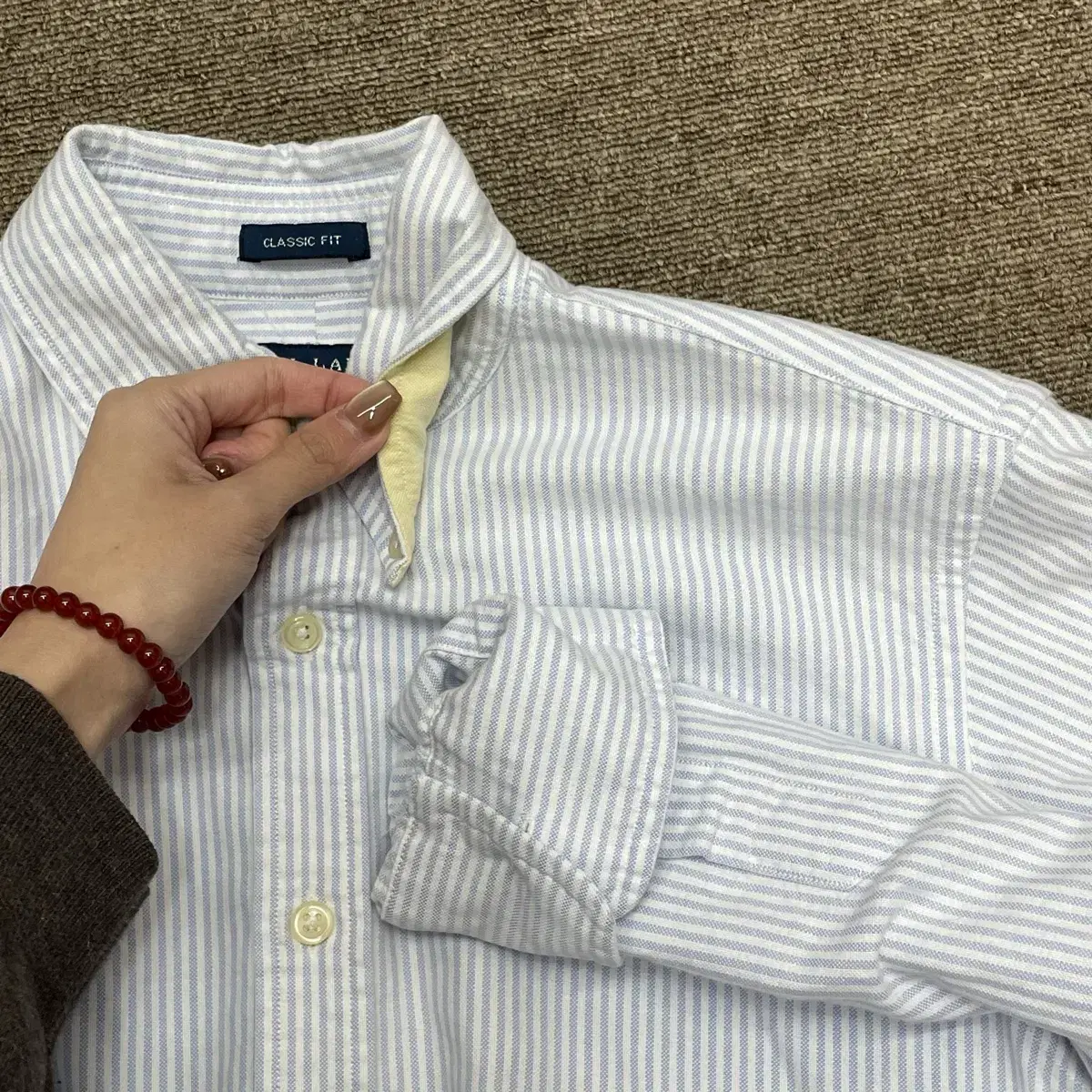 (size6) POLO 폴로 랄프로렌 스트라이프 셔츠 클래식핏