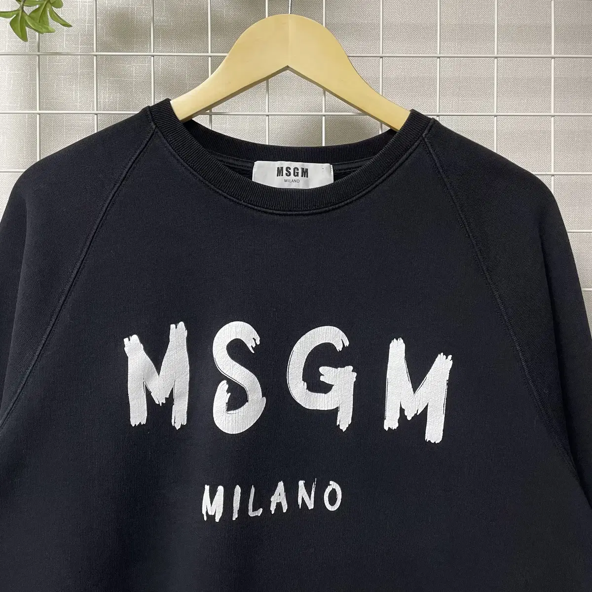 MSGM 맨투맨 스웻셔츠 블랙 WK-0297