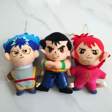 유유백서 3종 세트 UFO 포수 경품 레트로 봉제 인형