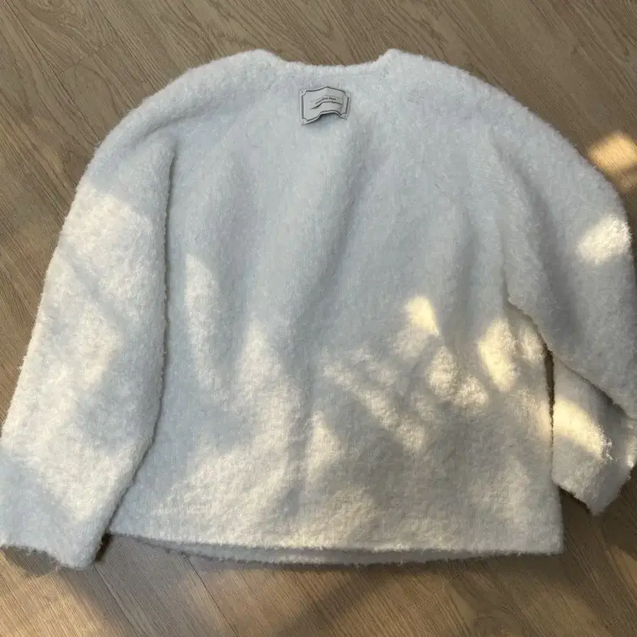 오버듀플레어 furry wool knit ivory