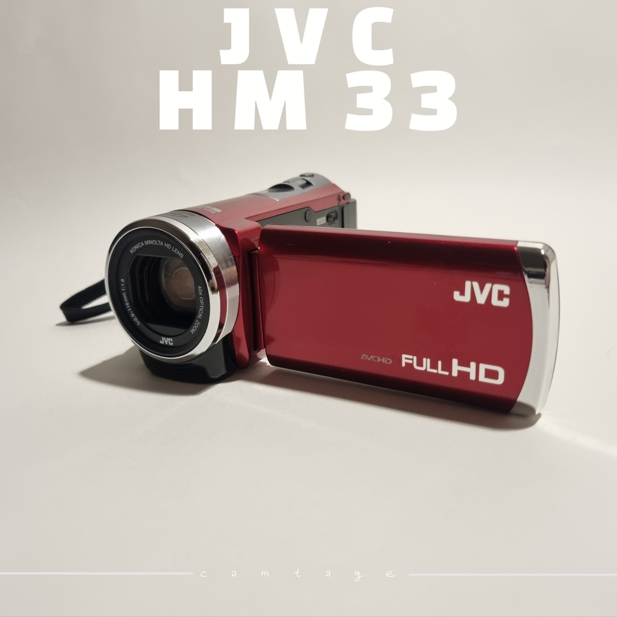 JVC hm33 빈티지캠코더 레드