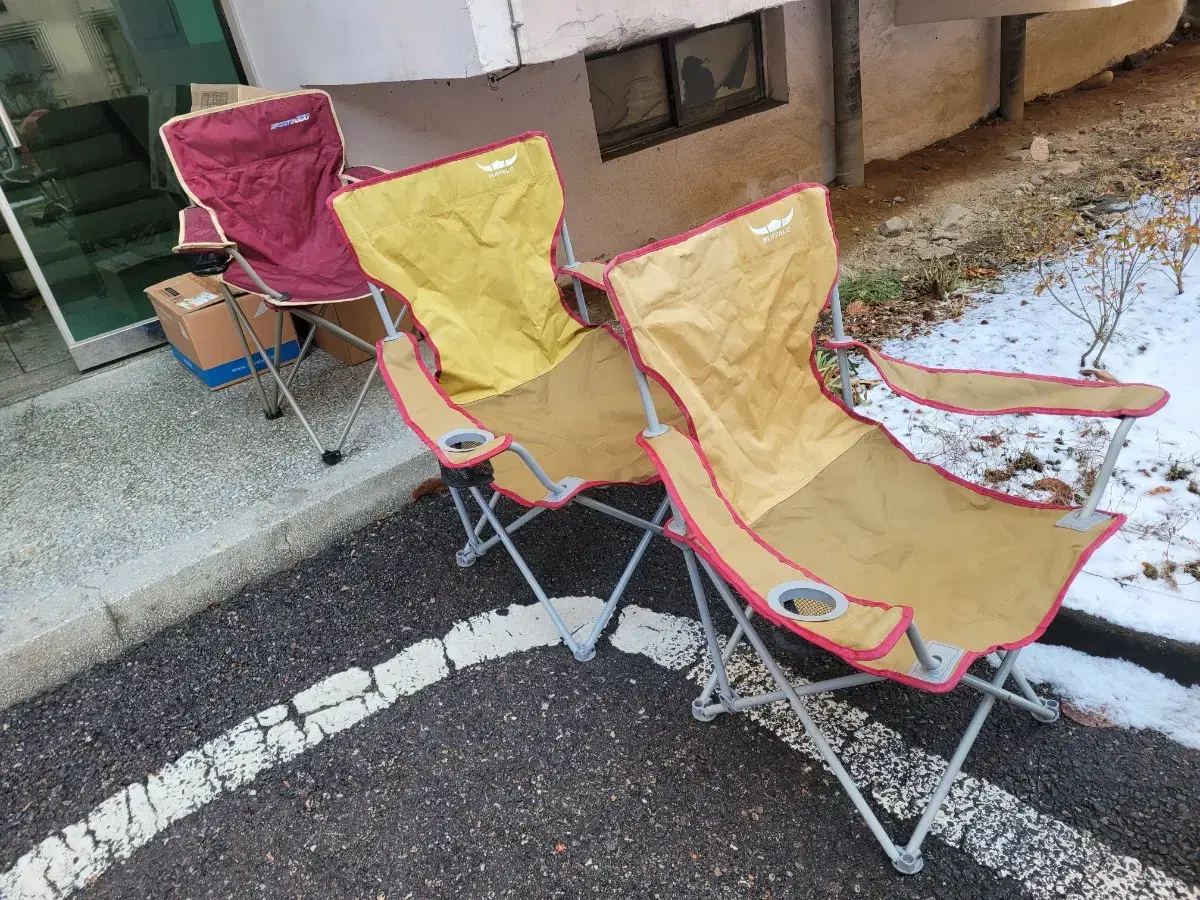 Buffalo camping chair 1 piece Burgundy 1 piece