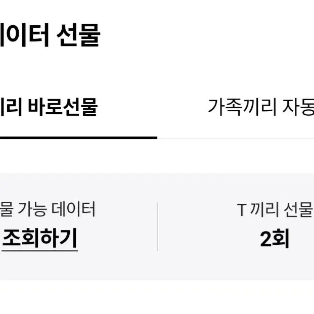 T 데이터 2기가