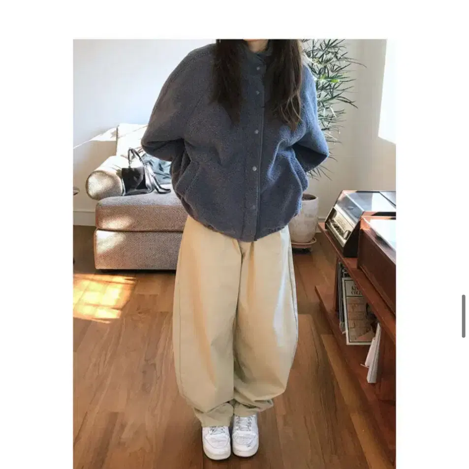 블렘토 winter curve wide pants