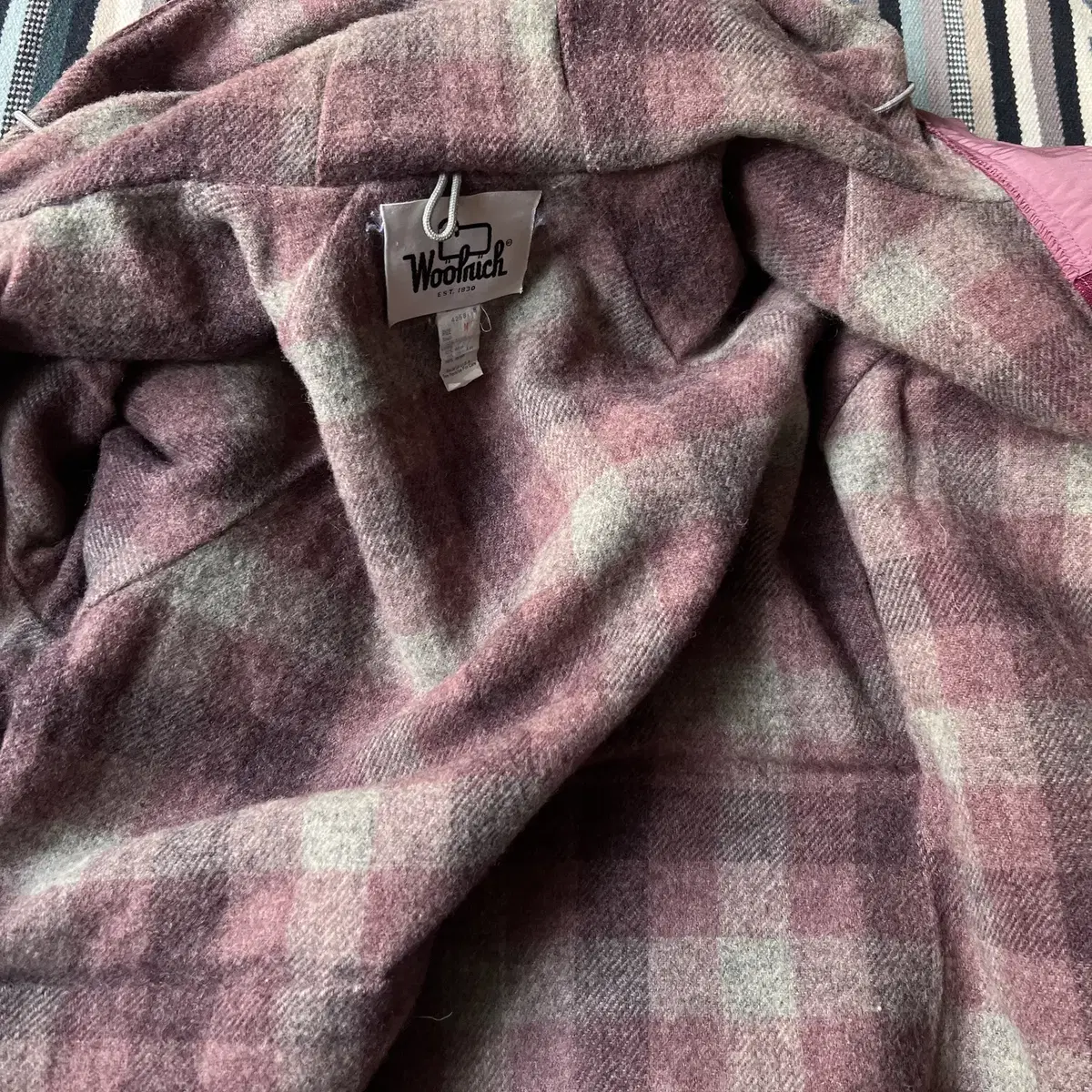 [M]80's Woolrich USA 핑크 마운틴 파카