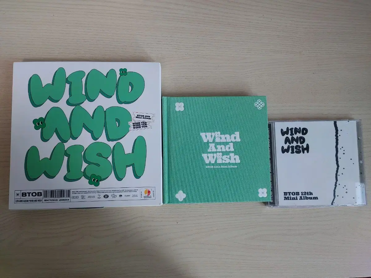 비투비 엘범 처분!!!! wind and wish 3종세트!!!