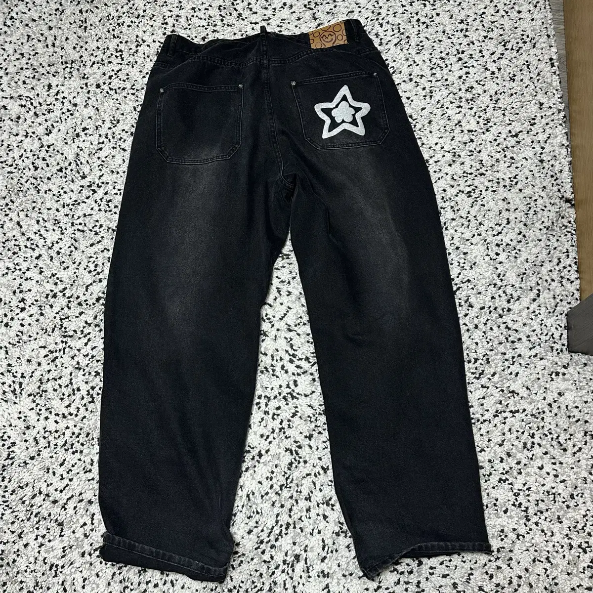 Starteam baggy jeans washed balck XL