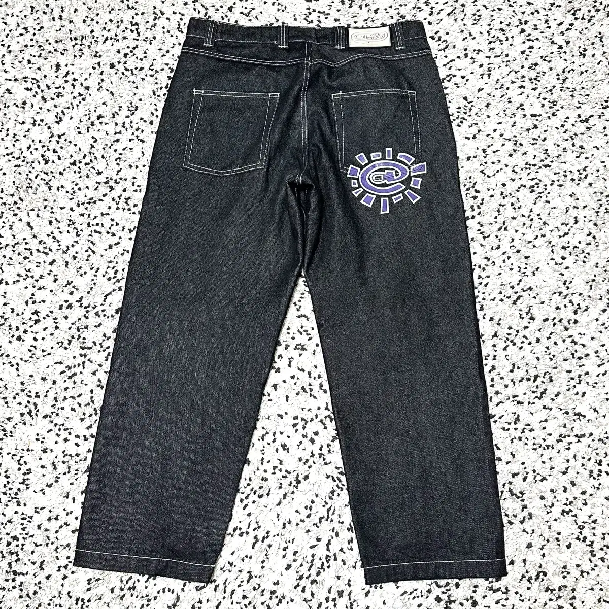 Adwysd denim jeans purple XL