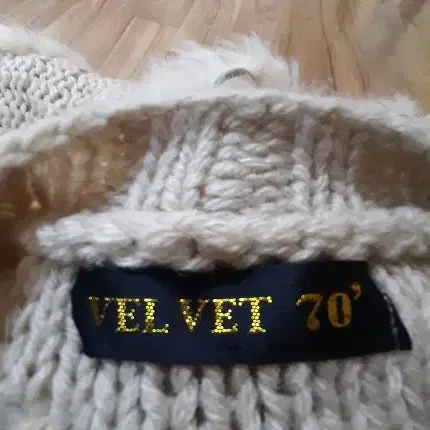 VELVET70울니트&리얼레빗퍼