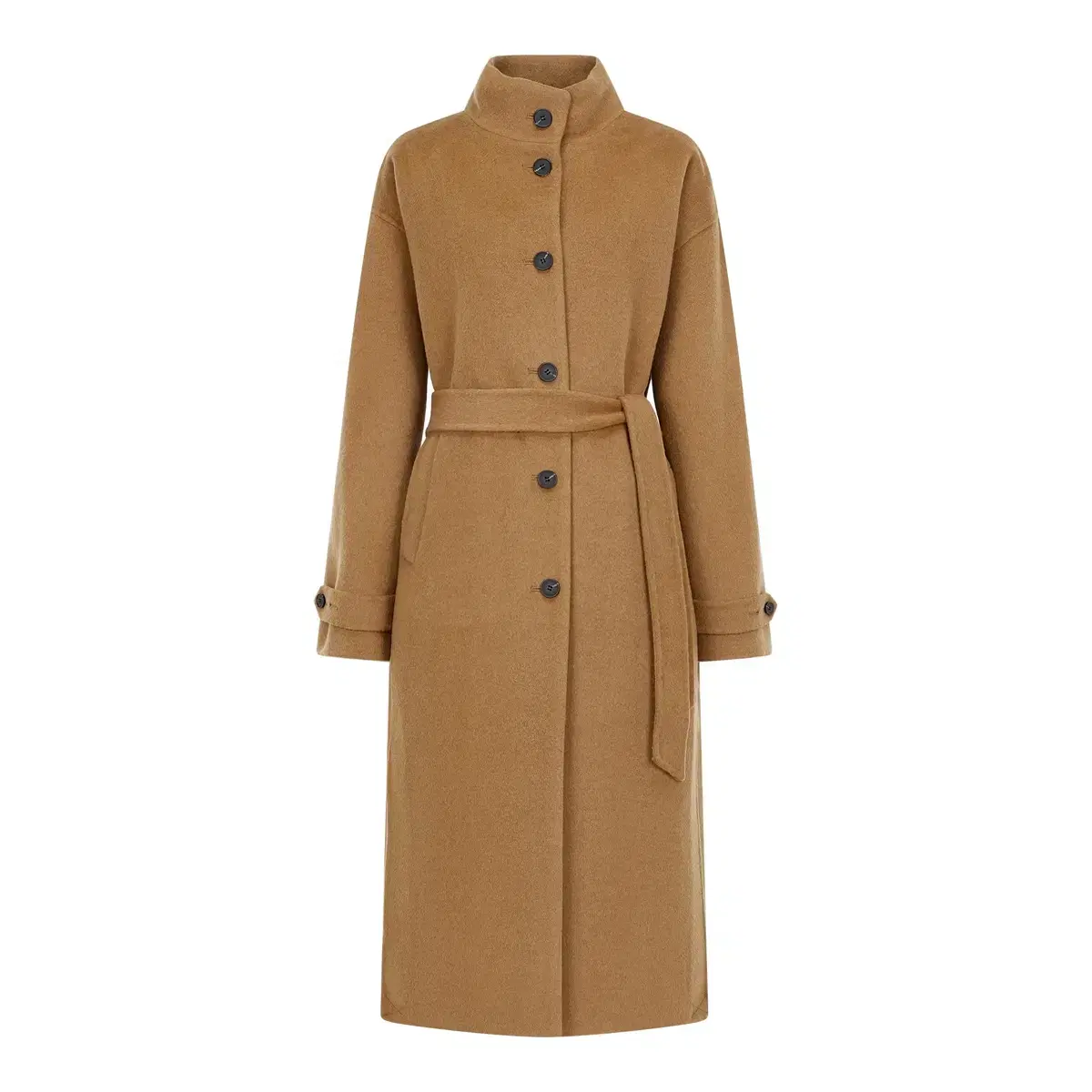 Studio TOMBOY High-neck Belted Coat Wool Coat Long Coat