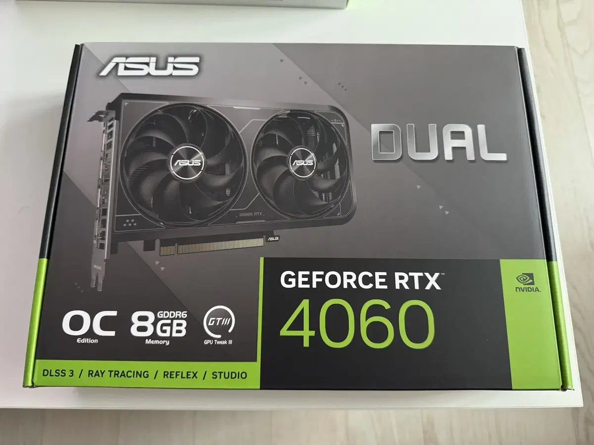 (미개봉) ASUS DUAL 지포스 RTX 4060 8GB 그래픽카드