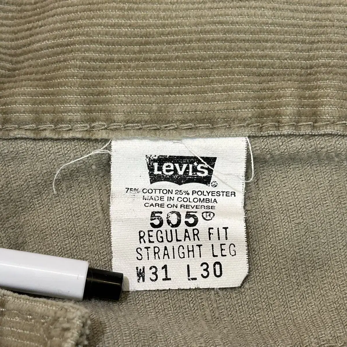 (30) Levis 505 리바이스 코듀로이 팬츠