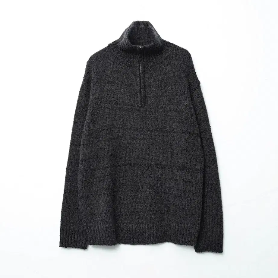 (3) 999휴머니티 WOOL BOUCLE HALF ZIP UP