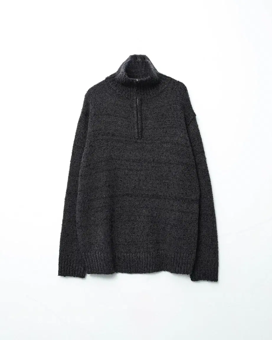 (3) 999휴머니티 WOOL BOUCLE HALF ZIP UP