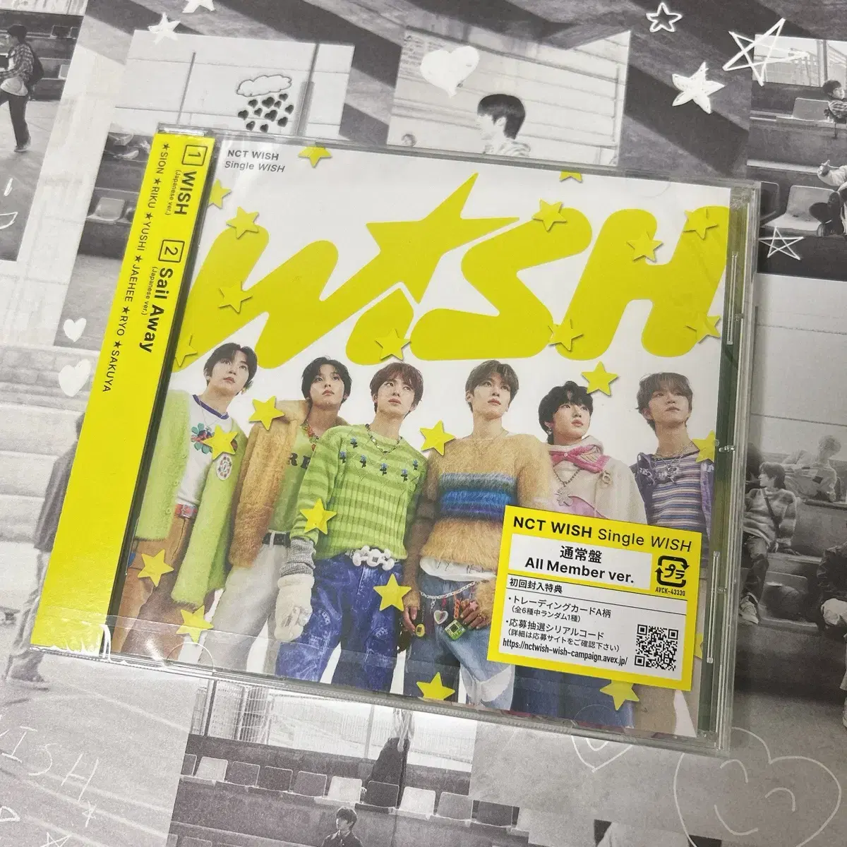 미개봉 엔시티위시 WISH 일본 단체반 CD NCT