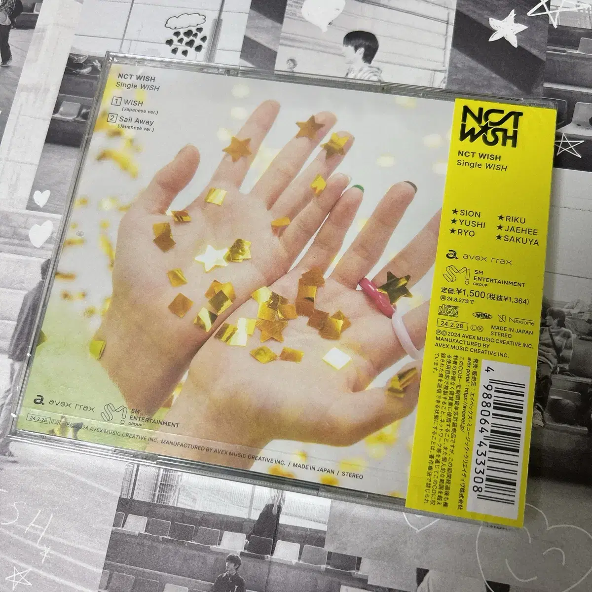 미개봉 엔시티위시 WISH 일본 단체반 CD NCT