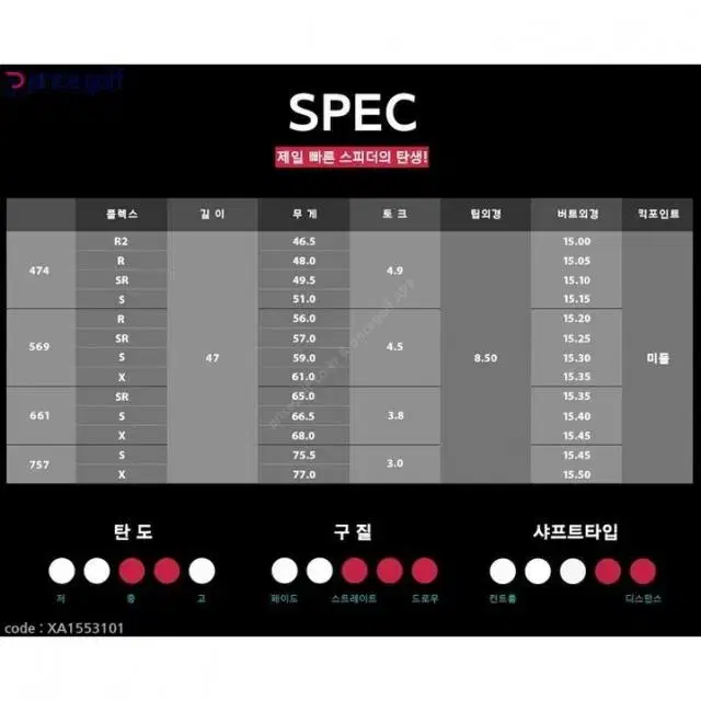 무상슬리브장착 후지쿠라 Speeder 661 에볼루션3 샤프트 6...