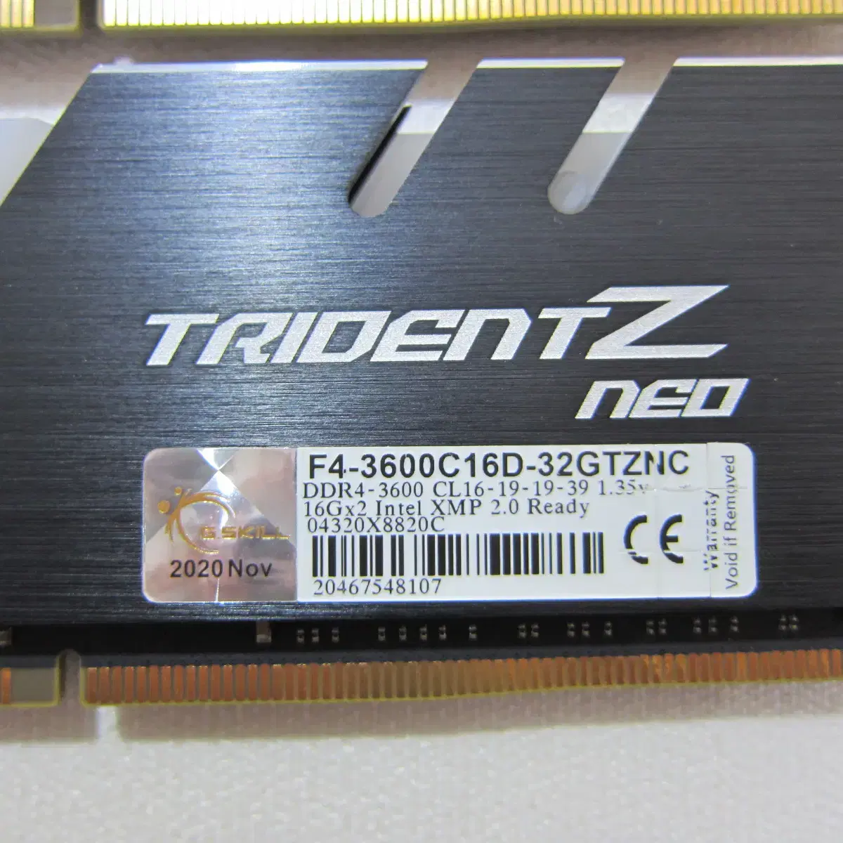 지스킬 DDR4-3600 CL16 TRIDENT Z 32G(16Gx2)