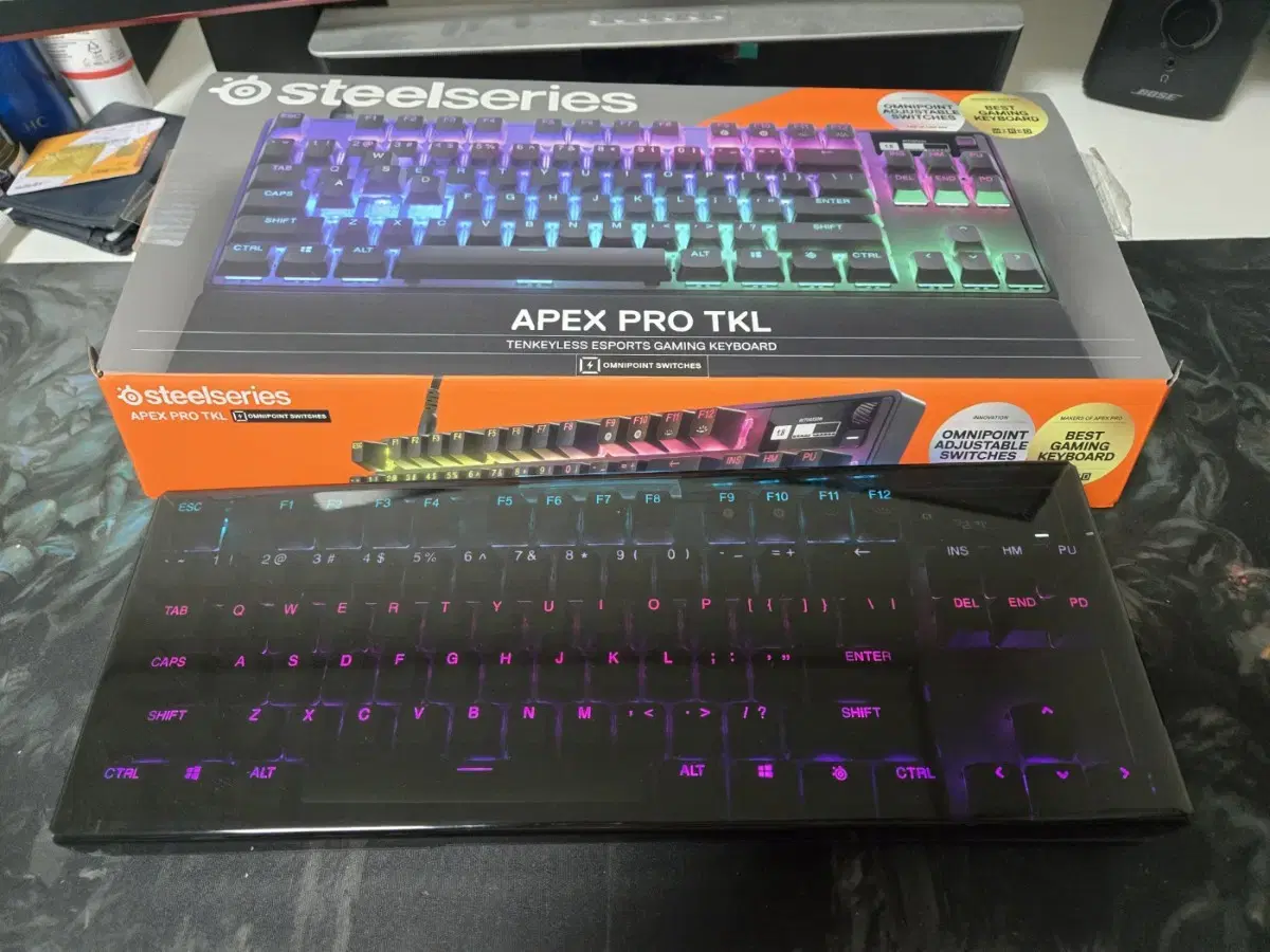 스틸시리즈 apex pro tkl 2023 + 커버케이스