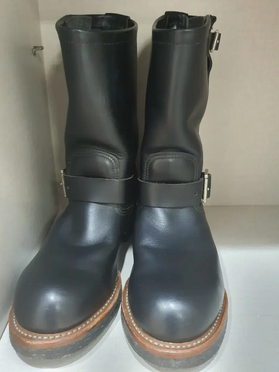 8 1/2D 美品 06年 レッドウィング 2268 エンジニアブーツ 黒（9D 良品 