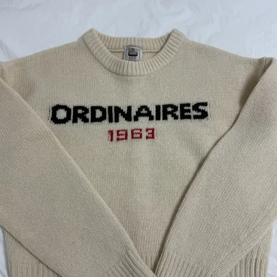 게드니트, LETTERING WOOL PULLOVER,GED니트