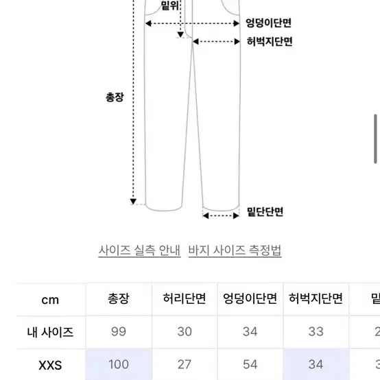 락케이크 바지 팝니다