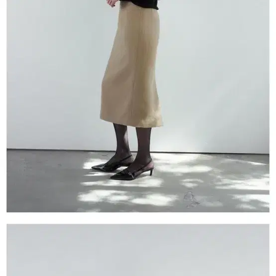 원모어띵 CAREN TWEED SKIRT (Beige) 스몰 새상품