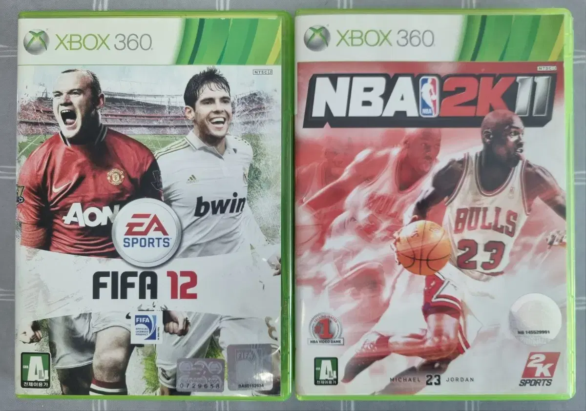 XBOX 360 게임 타이틀 2종 일괄(NBA 2K12,FIFA12)