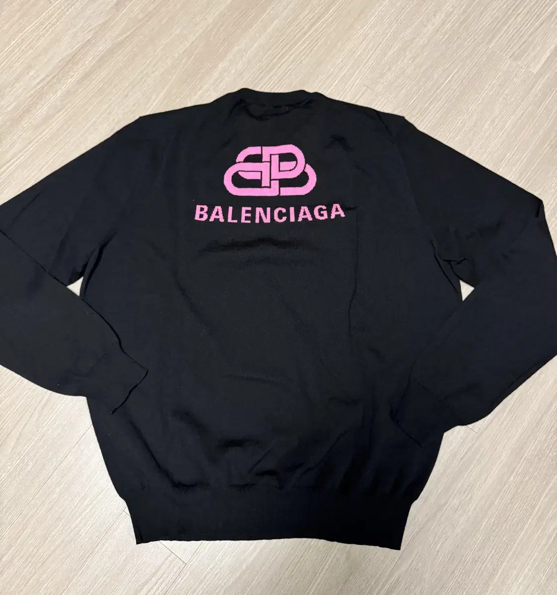 Balenciaga White Logo Sweater S