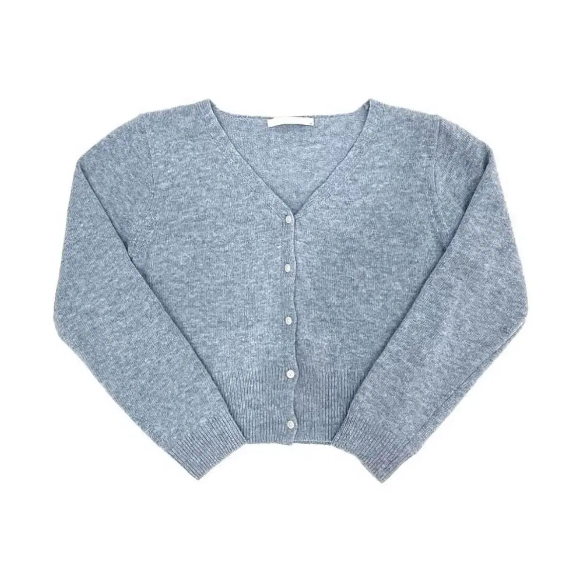 wool v neck cardigan (powder blue)