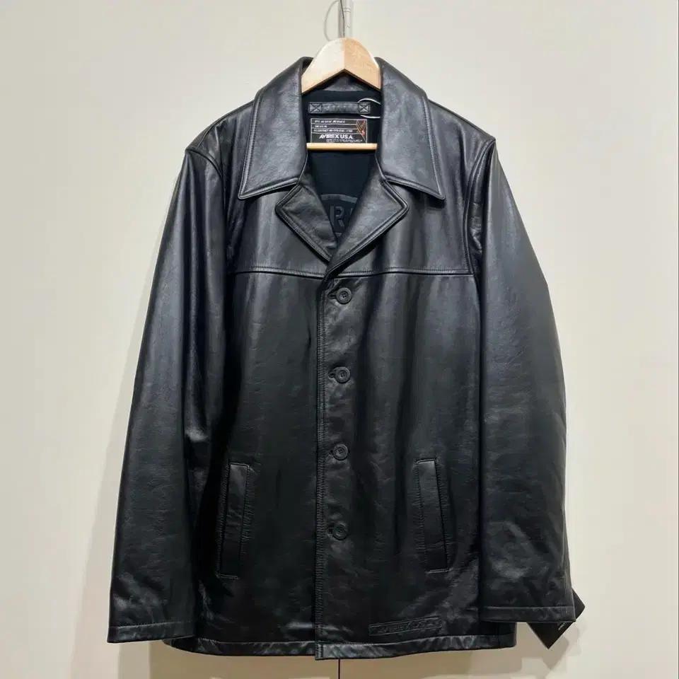 AVIREX Leather Car Coat