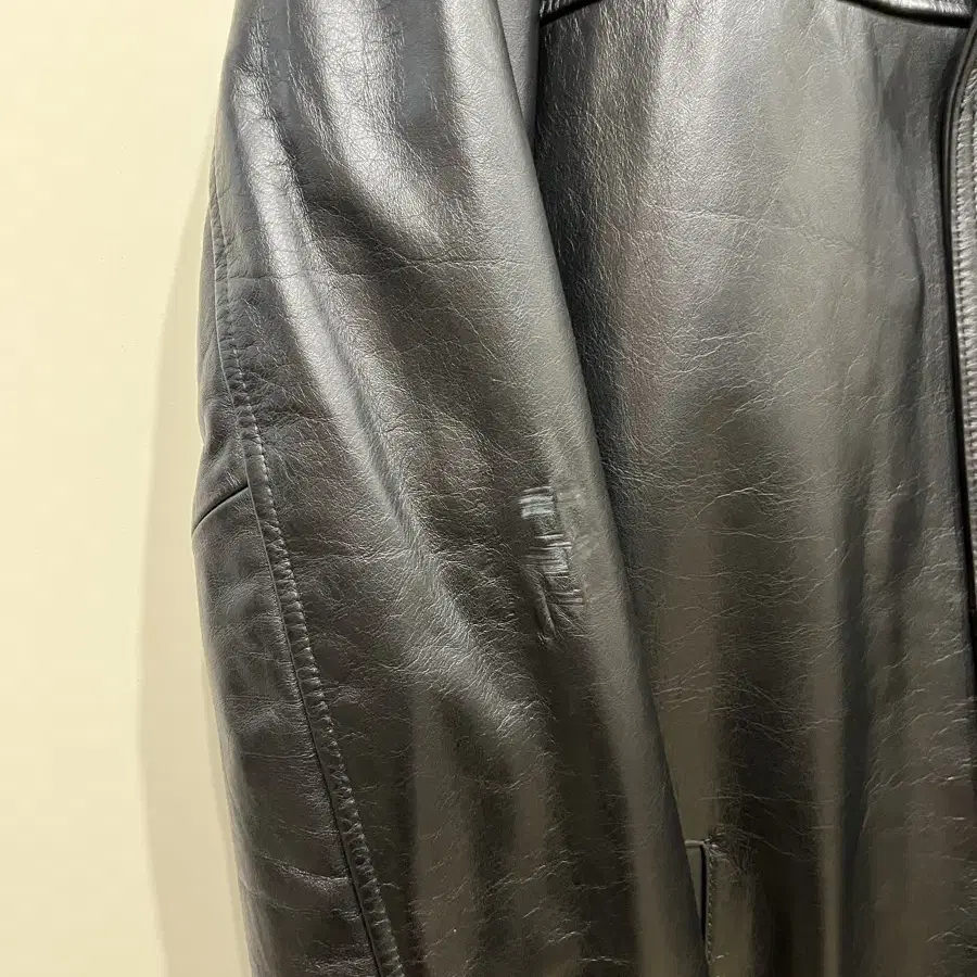 AVIREX Leather Car Coat